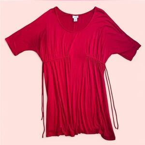 Red Maternity Top or Mini Dress